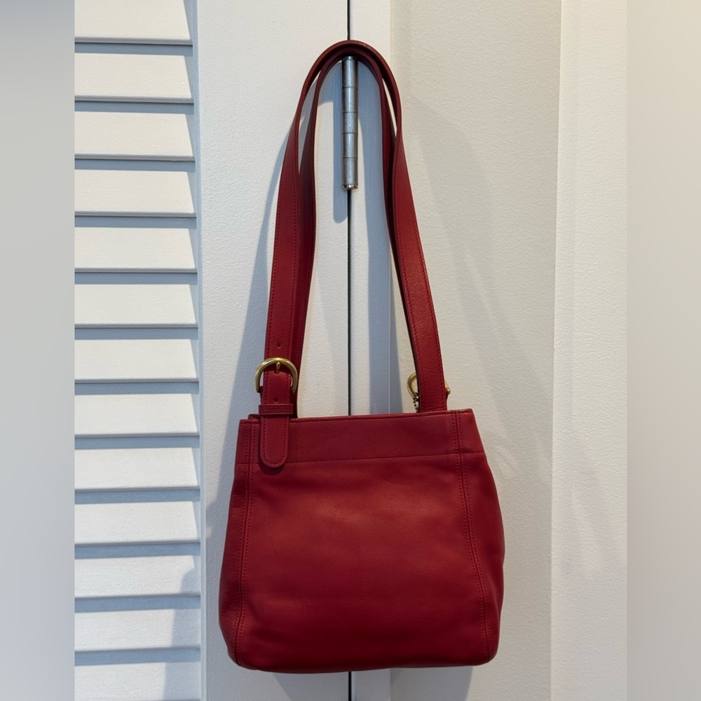 Coach vintage red soho buckle bag 4157